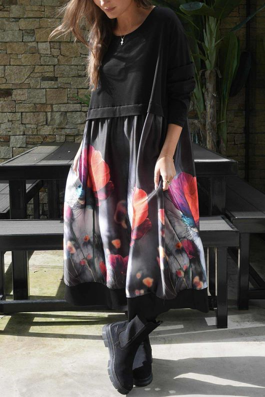 Dominian Smock Dress Poppy /19=